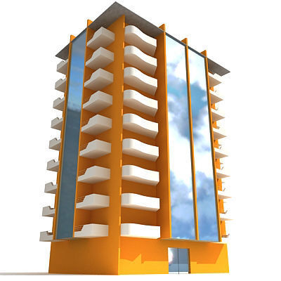 55 Detailed Buildings 3D model_4