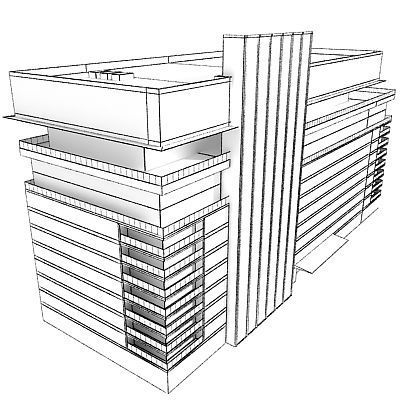 55 Detailed Buildings 3D model_159