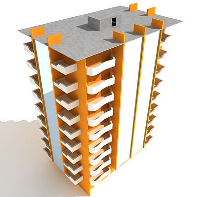 55 Detailed Buildings 3D model_155