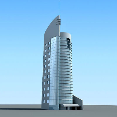 55 Detailed Buildings 3D model_7