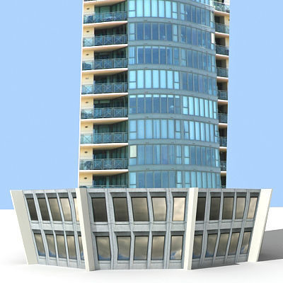 55 Detailed Buildings 3D model_8
