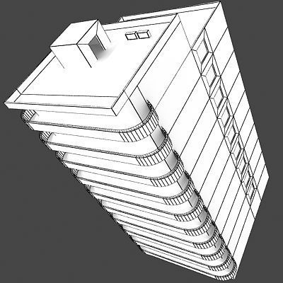 55 Detailed Buildings 3D model_96