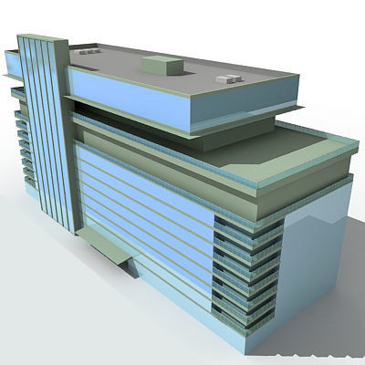 55 Detailed Buildings 3D model_6