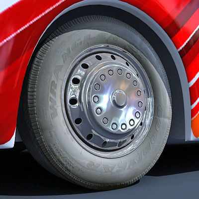 Second Collection of 5 Buses 3D model_27