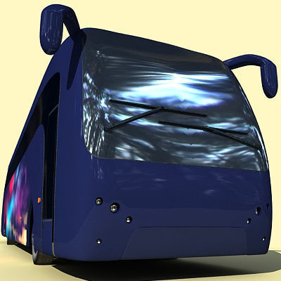 Second Collection of 5 Buses 3D model_24