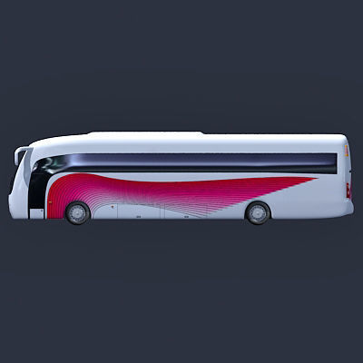 Second Collection of 5 Buses 3D model_20