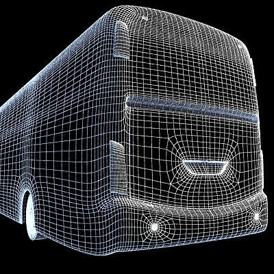 Second Collection of 5 Buses 3D model_6