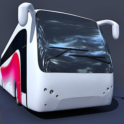 Second Collection of 5 Buses 3D model_30
