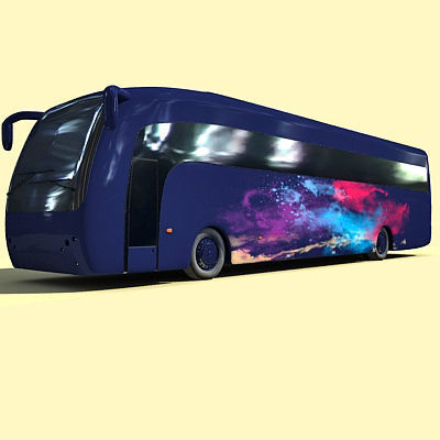 Second Collection of 5 Buses 3D model_26