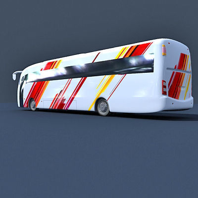 Second Collection of 5 Buses 3D model_28