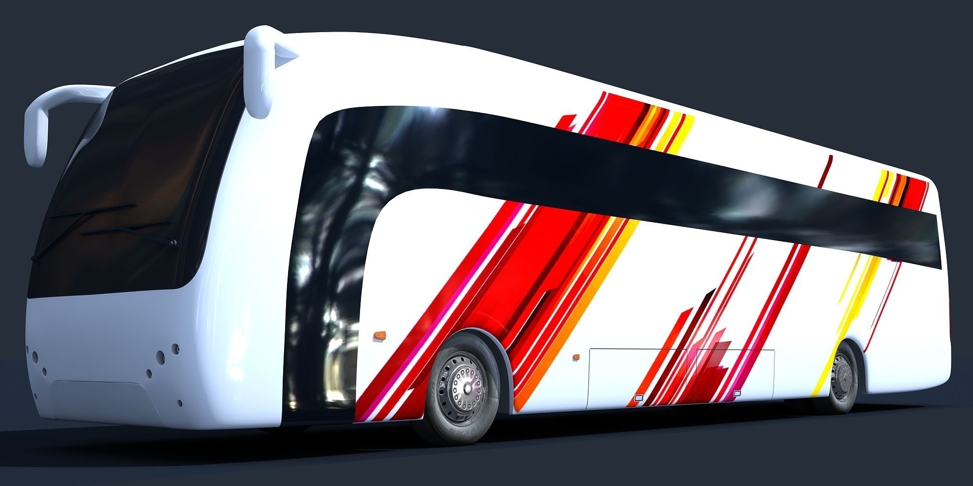 Second Collection of 5 Buses 3D model_14