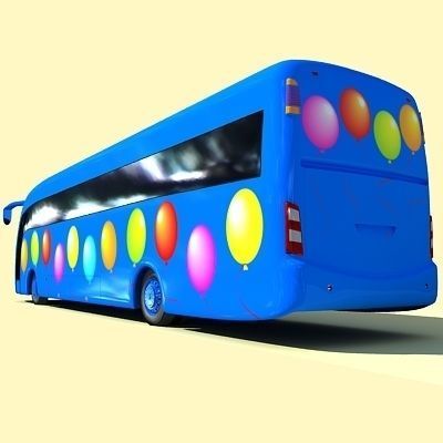 Second Collection of 5 Buses 3D model_17