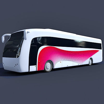 Second Collection of 5 Buses 3D model_12