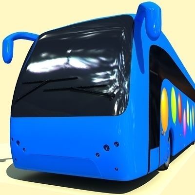 Second Collection of 5 Buses 3D model_35