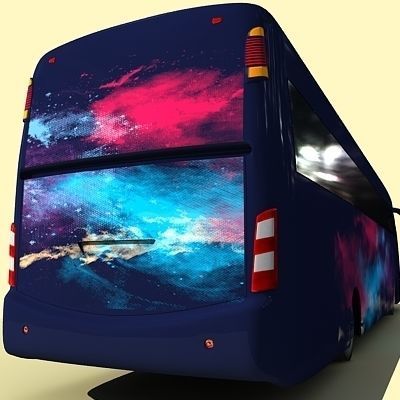 Second Collection of 5 Buses 3D model_4