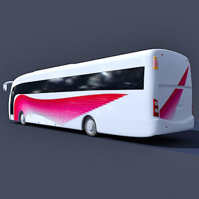 Second Collection of 5 Buses 3D model_5