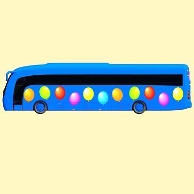 Second Collection of 5 Buses 3D model_15