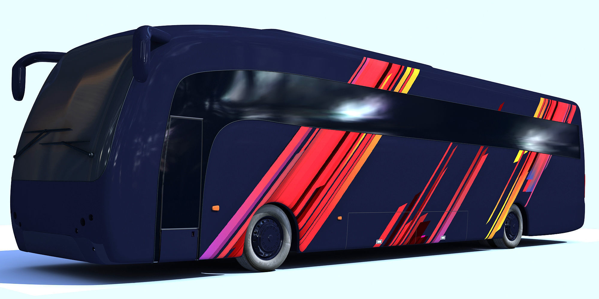 Second Collection of 5 Buses 3D model_21