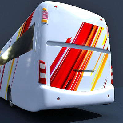 Second Collection of 5 Buses 3D model_18