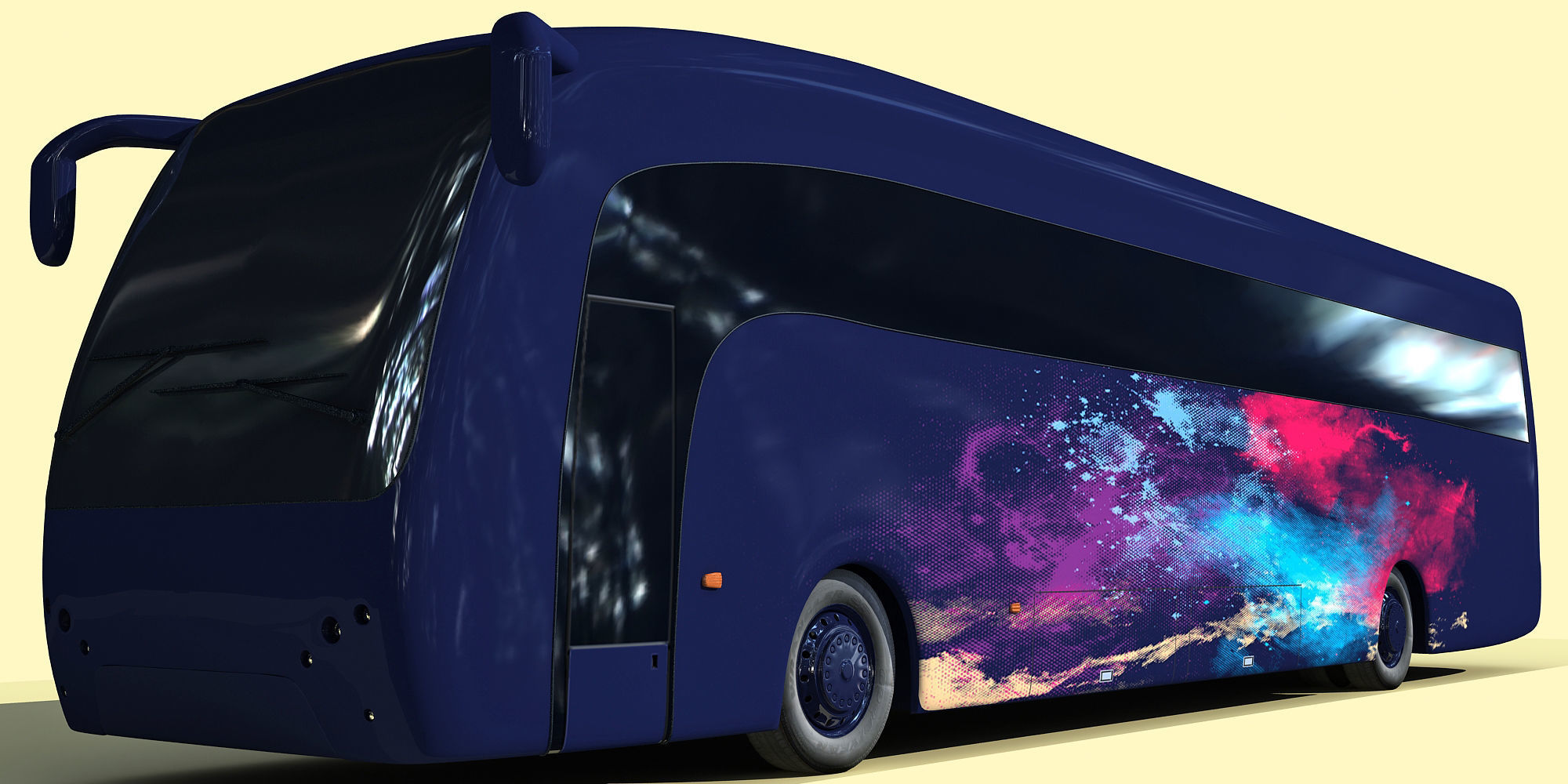 Second Collection of 5 Buses 3D model_13