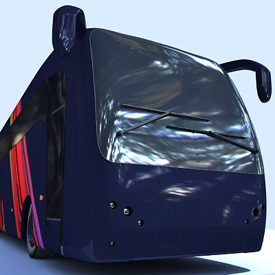 Second Collection of 5 Buses 3D model_22