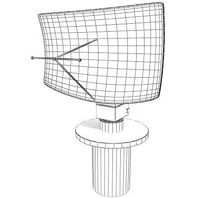 Set of 4 Radars 3D Models 3D model_14