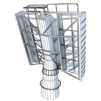 Set of 4 Radars 3D Models 3D model_8