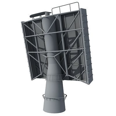 Set of 4 Radars 3D Models 3D model_2