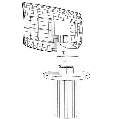 Set of 4 Radars 3D Models 3D model_11