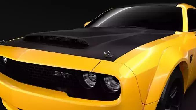 Dodge Challenger SRT Demon Prototype 2018 3D model