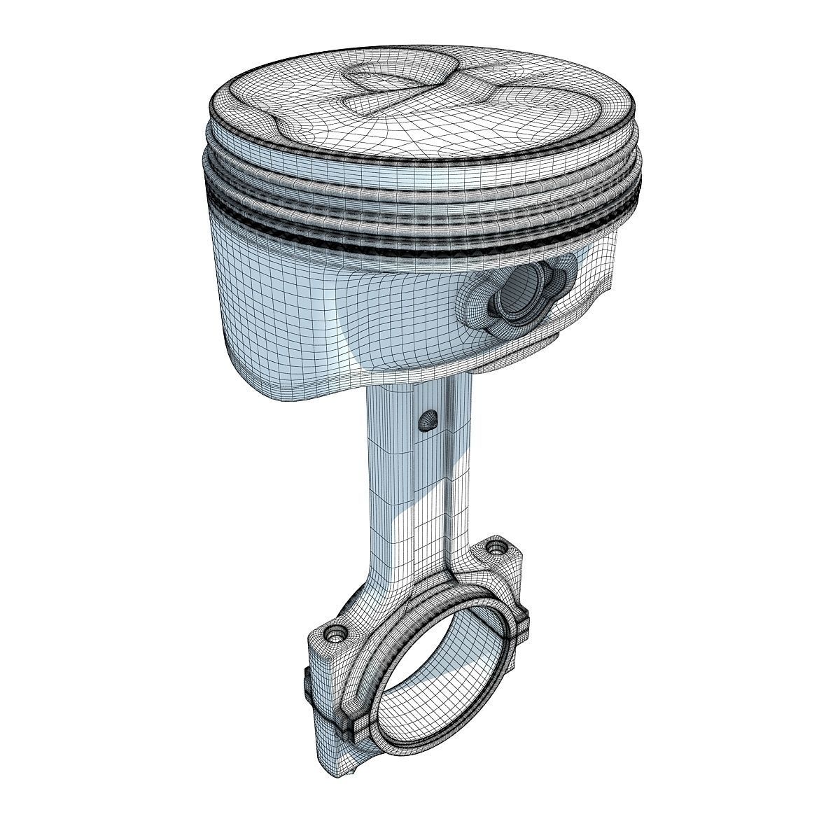 Detailed model of Piston 3D model_8