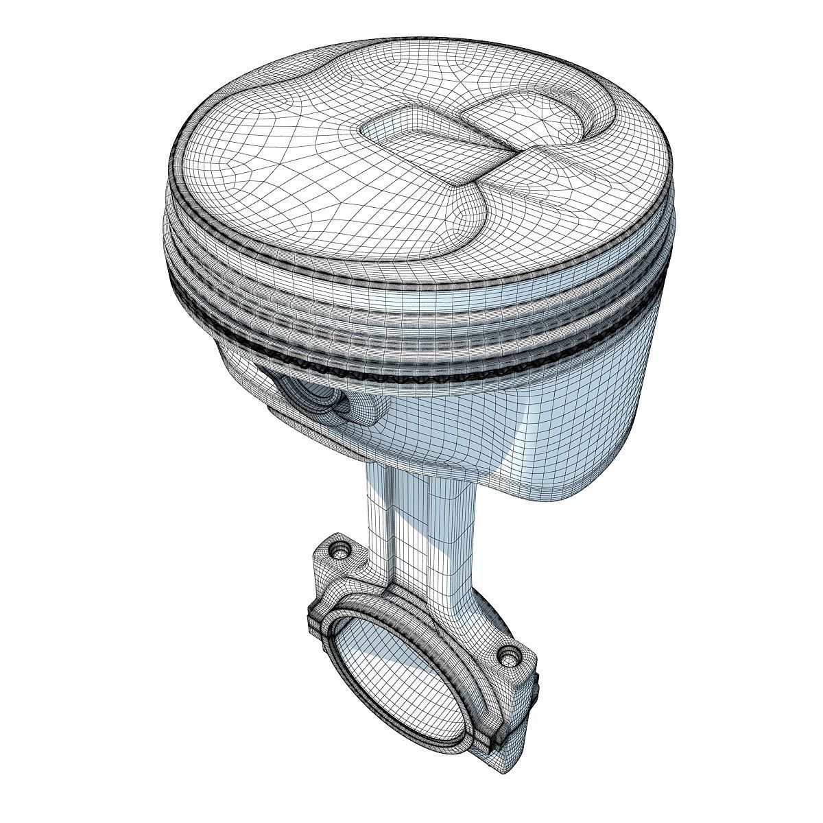 Detailed model of Piston 3D model_7
