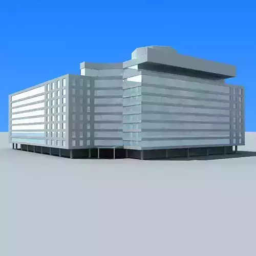 Detailed Glass Building 91