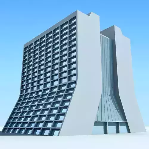 Glass Building 3D Model