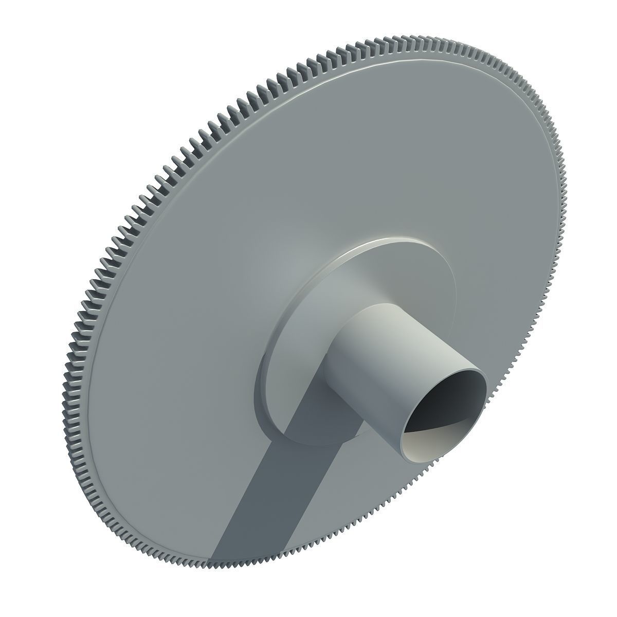 Detailed not textured part of engine 3D model_3