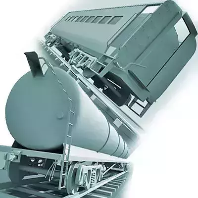 Detailed Set of 2 Train Cars