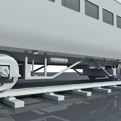 Detailed Set of 2 Train Cars 3D model_5