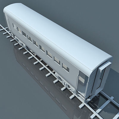Detailed Set of 2 Train Cars 3D model_13