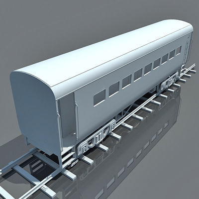 Detailed Set of 2 Train Cars 3D model_10