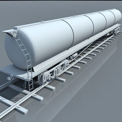 Detailed Set of 2 Train Cars 3D model_3