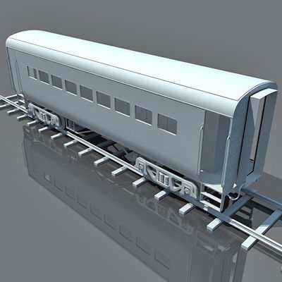 Detailed Set of 2 Train Cars 3D model_9