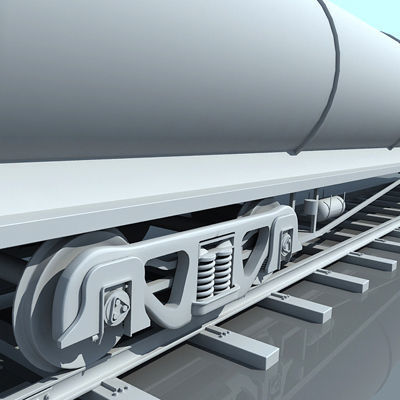 Detailed Set of 2 Train Cars 3D model_6