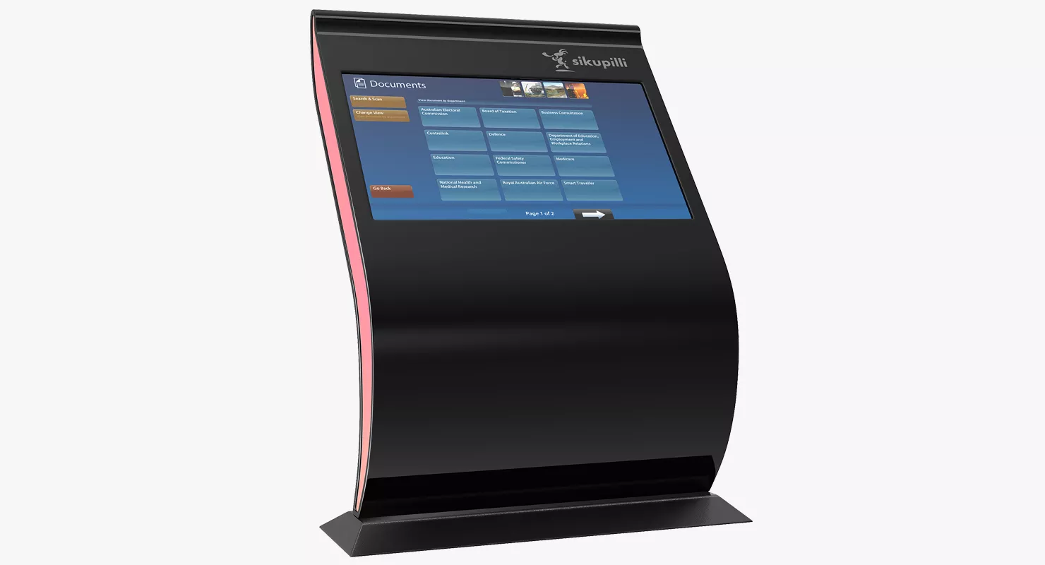 Promotional Interactive Information Kiosk 3D model