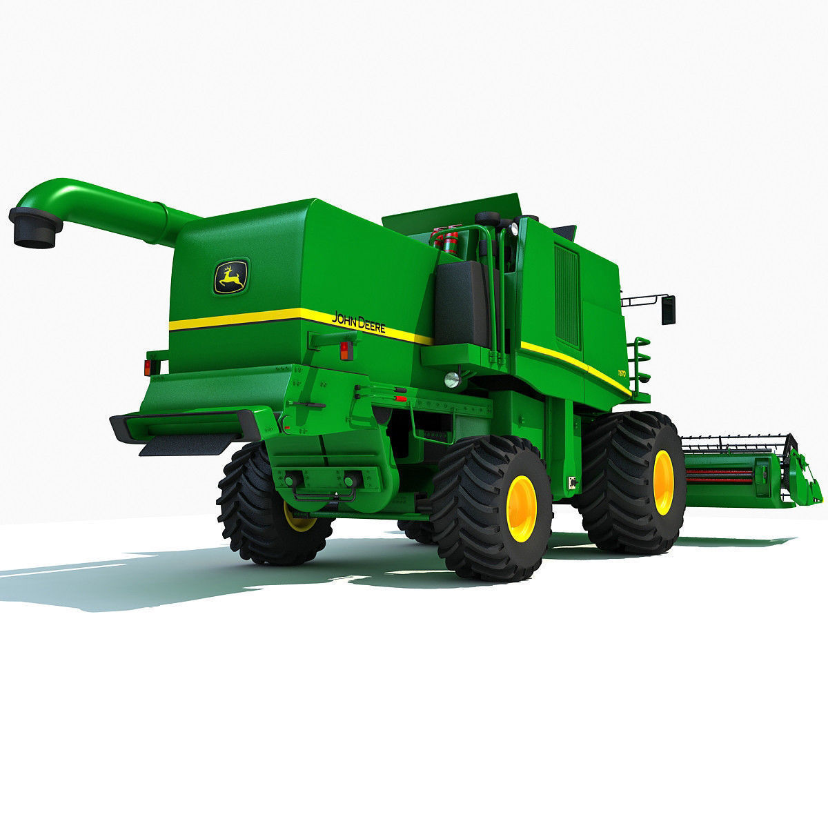 Collection of Green 2 Combines 3D model_7