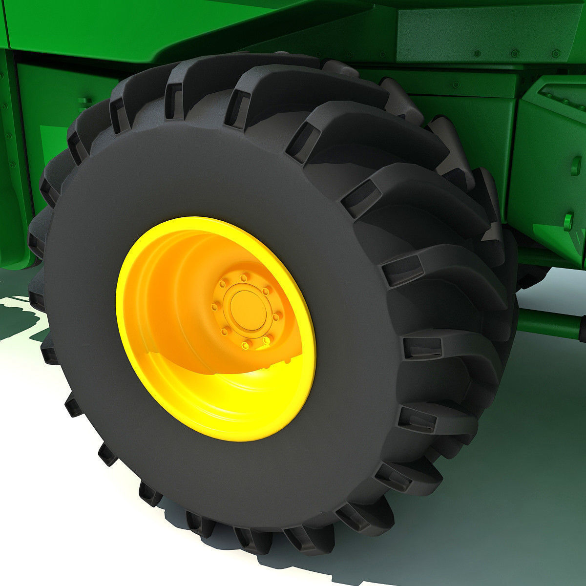 Collection of Green 2 Combines 3D model_30