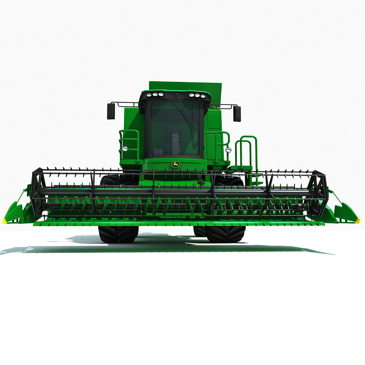 Collection of Green 2 Combines 3D model_4
