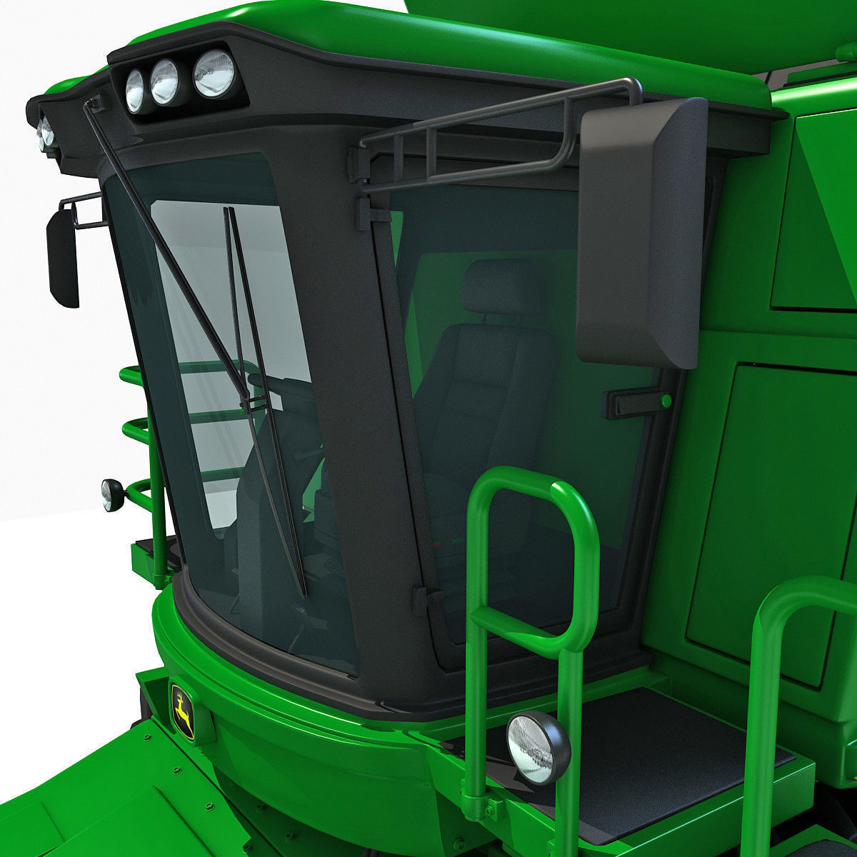 Collection of Green 2 Combines 3D model_26