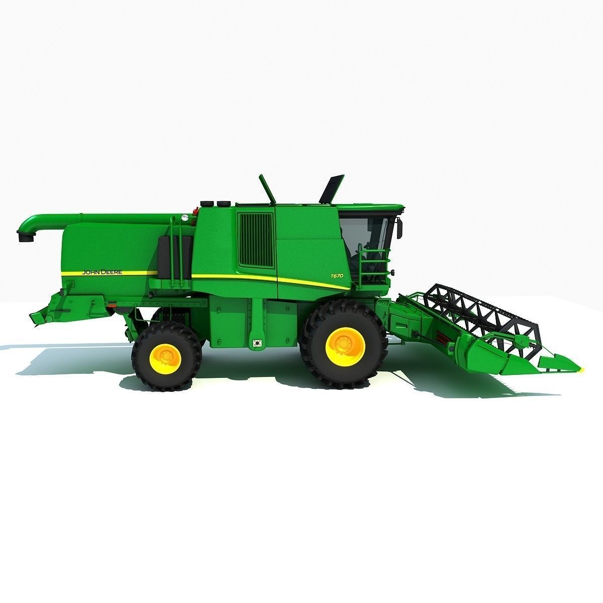 Collection of Green 2 Combines 3D model_10