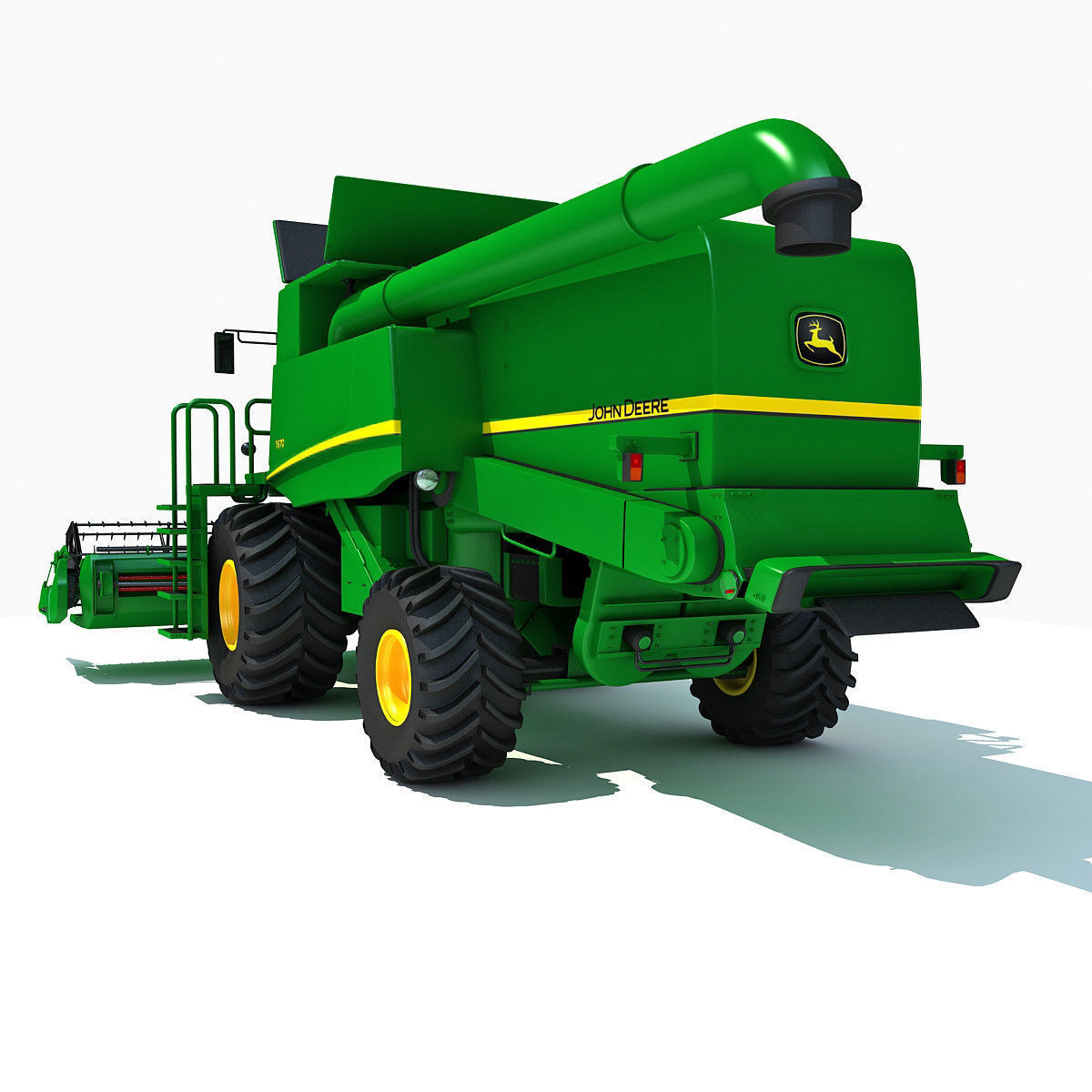 Collection of Green 2 Combines 3D model_16