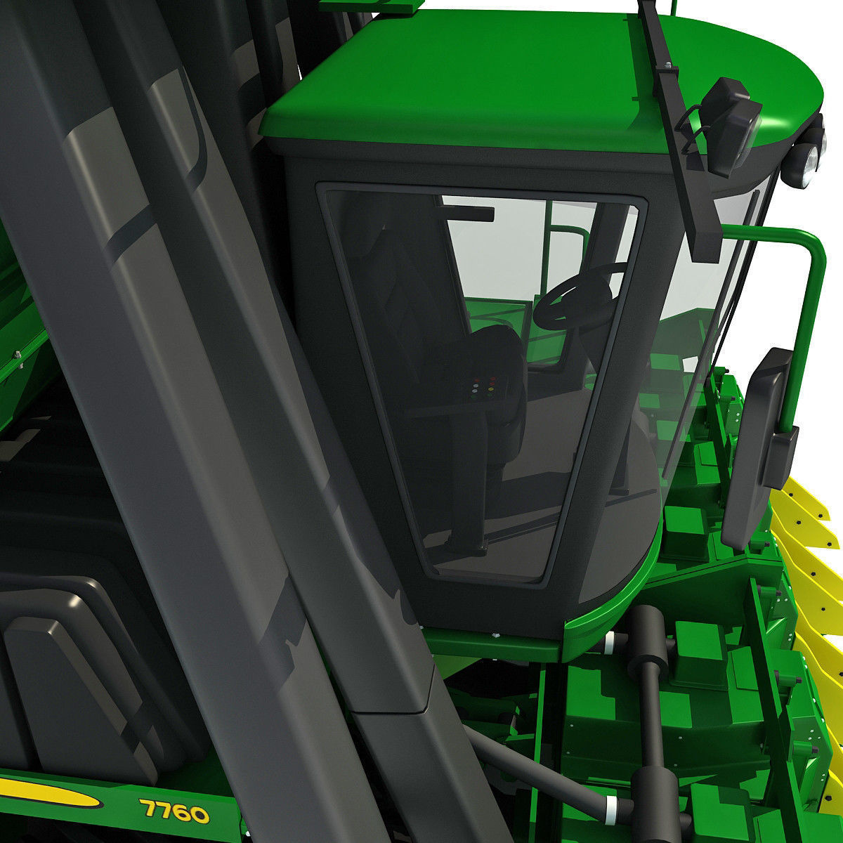 Collection of Green 2 Combines 3D model_29